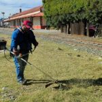 Limpieza y mantenimiento en espacios históricos de Chiautempan